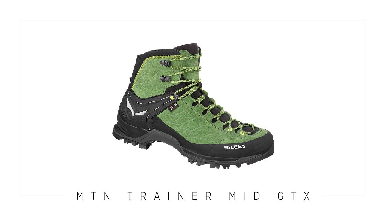 Salewa MTN Trainer Mid GTX Male Adult Charcoal  Grey  Red