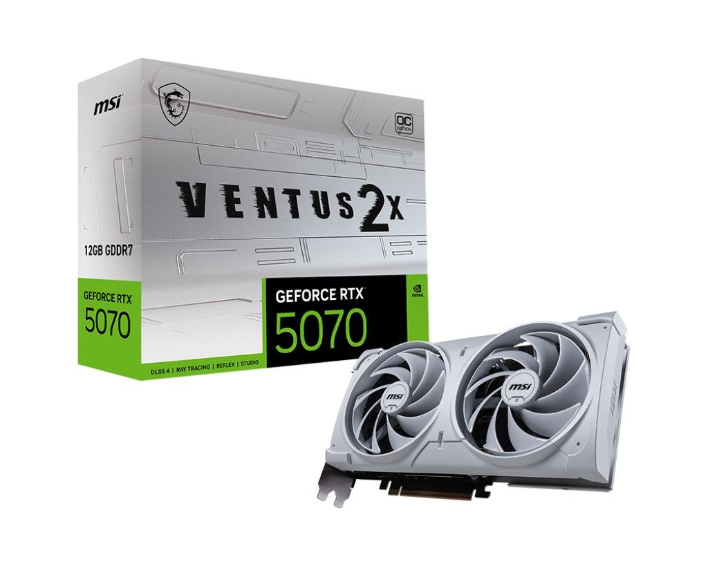 Placa video MSI GeForce RTX 5070 VENTUS 2X OC WHITE 12 GB GDDR7 192 bit