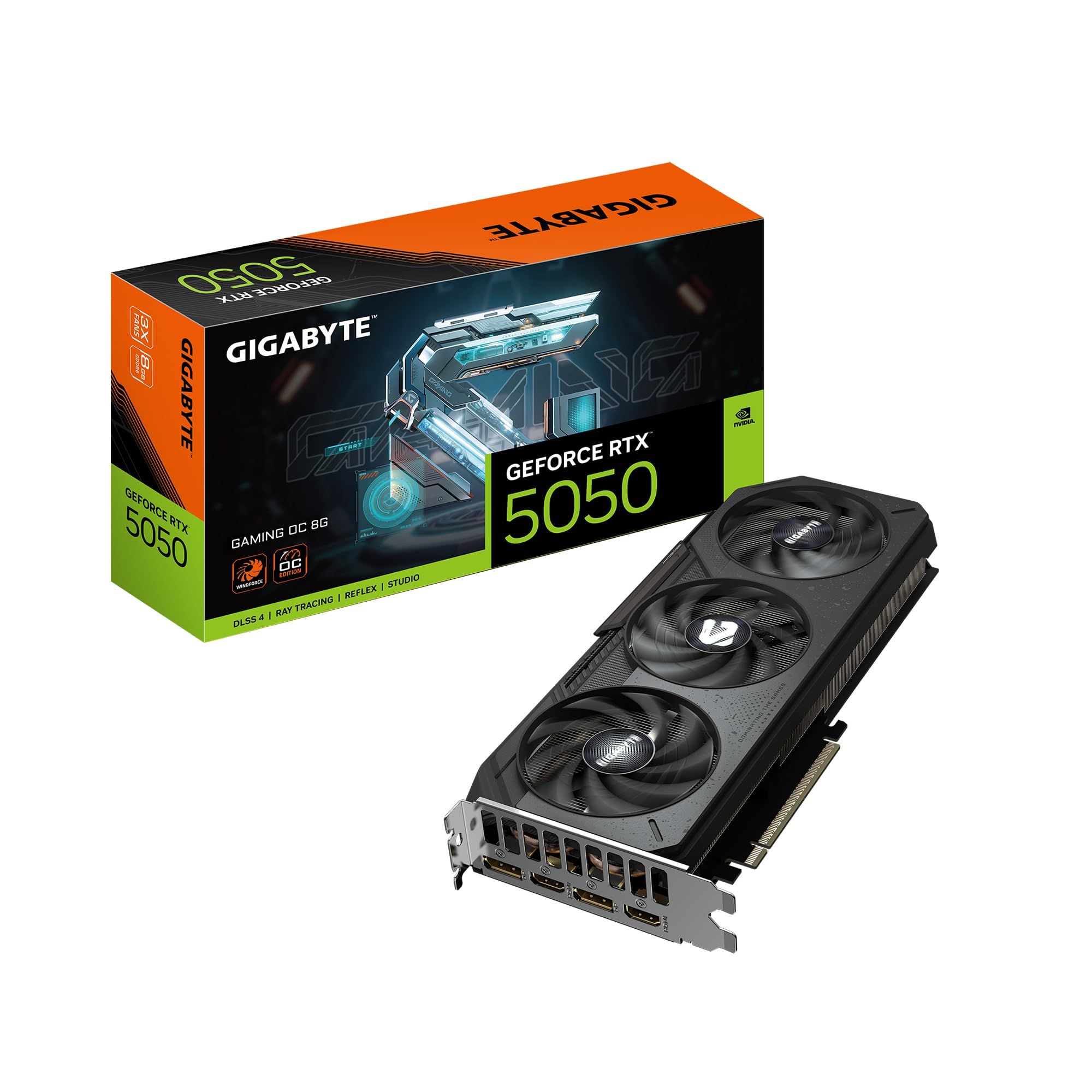 Placa video GIGABYTE GeForce RTX 5050 GAMING OC 8 GB GDDR6 128 bit