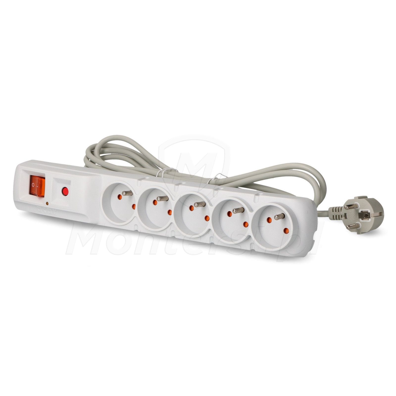 ARMAC ARC5 5M 5X 230V PL GREY POWER STRIP