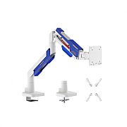 Suport monitor Serioux MM101-C012WH, compatibilitate dimensiune ecran 24 -57 , greutate maximă suportata: 2~30 kg, VESA: 75x75, 100x100, 100x200, 200x100, 200x200, inclinare: +70°~-45°, pivotare: +90°~-90°, rotația ecranului: 360°, instalare: clemă, grommet, grosime recomandată pentru birou clemă