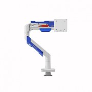 Suport monitor Serioux MM101-C012WH, compatibilitate dimensiune ecran 24 -57 , greutate maximă suportata: 2~30 kg, VESA: 75x75, 100x100, 100x200, 200x100, 200x200, inclinare: +70°~-45°, pivotare: +90°~-90°, rotația ecranului: 360°, instalare: clemă, grommet, grosime recomandată pentru birou clemă