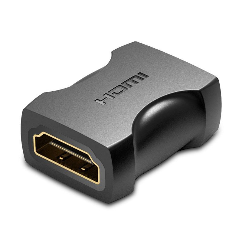 Conector video Vention, HDMI(M) la HDMI(M), rezolutie maxima 4K la 60Hz, conectori auriti, cupla, invelis PVC, negru,  AIRB0  (timbru verde 0.03lei) -  6922794747951