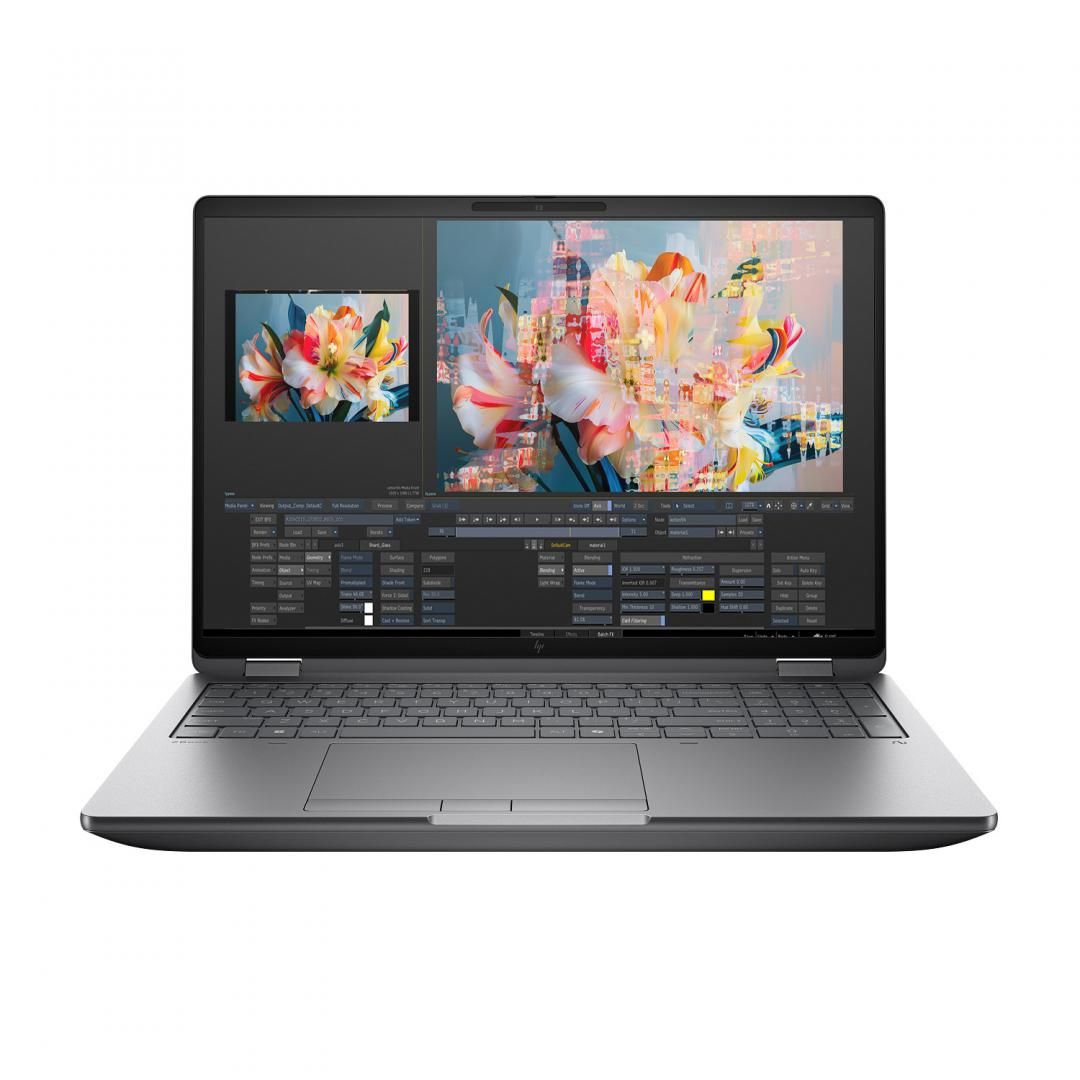 Laptop HP ZBook Fury G1i 98L80ET, 16 inch 3840 x 2400, Intel Core ultra 9 285HX (24 C / 24 T, 2.1 GHz - 5.5 GHz, 36 MB cache, 55 W), 64 GB DDR5, 2 TB SSD, Nvidia RTX Pro 4000, Windows 11 Pro, Tastatura International, Meteor silver