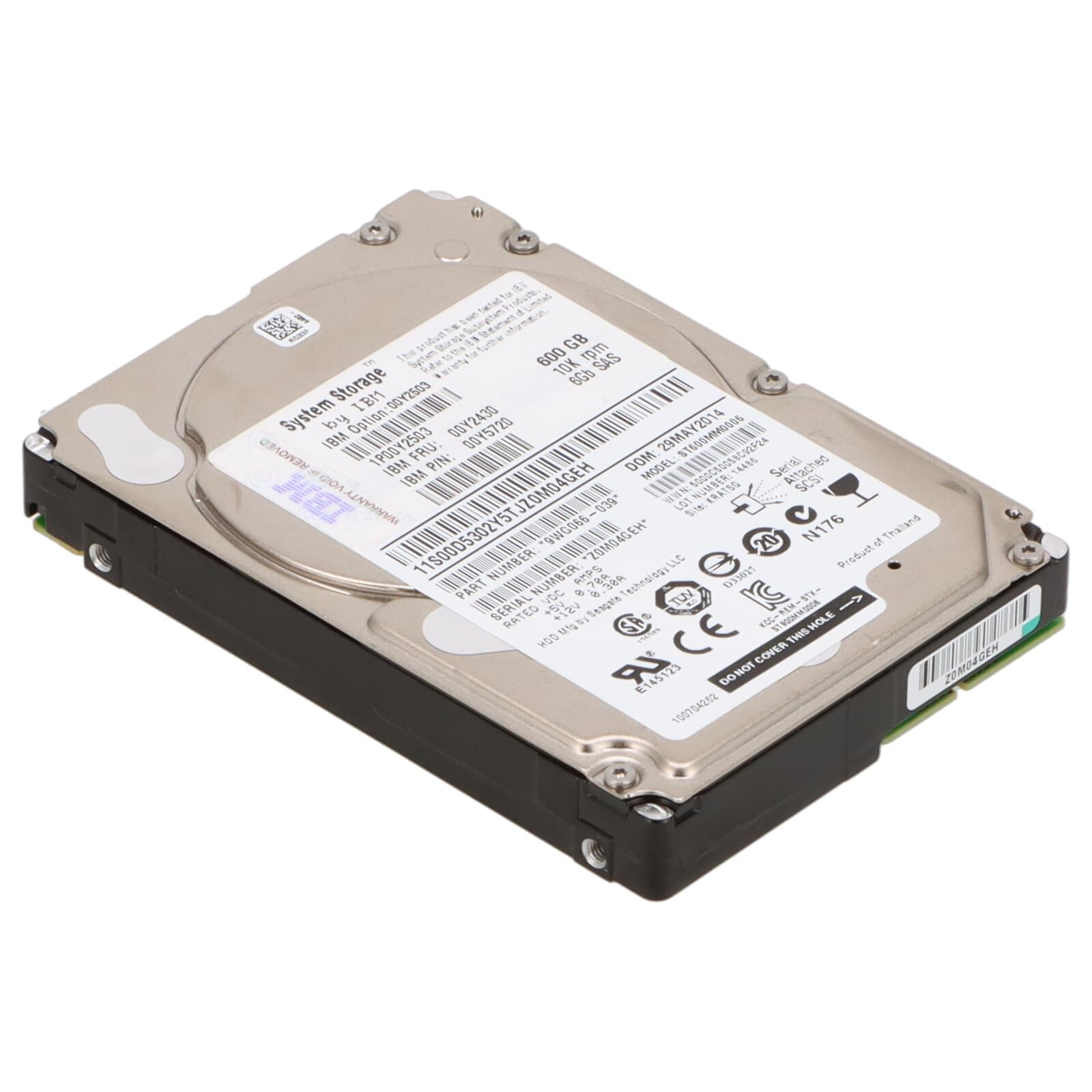 HDD server IBM 600 GB 2.5 inch SAS 6G 10000 rpm 512n, caddy IBM Storwize V3700 SFF