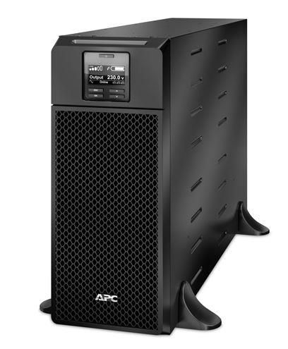 UPS APC SRT6KXLI, 6000 VA, 6000 W, cu management, on-line double-conversion, 6x C13, 4x C19, 1x USB, 192V Baterie cu plăci de plumb şi acid, LCD, Tower, Negru