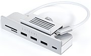 Satechi USB-C Clamp Hub iMac 24inch (2021) / (1x USB-C up to 5 Gbps,3x USB-A 3.0 up to 5 Gbps, inc. Apple S.Drive Micro/SD) - Silver