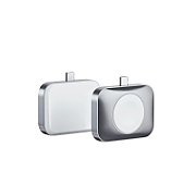 Satechi USB-C 2 in 1 Wireless charging dock for Apple watch and Airpods - Silver