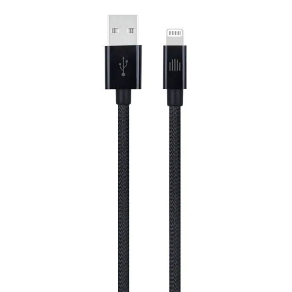 Dviced Cable USB-A to Lightning Nylon Textile 0,25m - Black