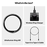 Ultrahuman Ring Air - Smart Ring, Charger, USB Cable / Size-12- Aster_Air_Black