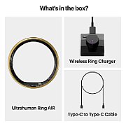 Ultrahuman Ring Air - Smart Ring, Charger, USB Cable / Size-09- Air_Gold