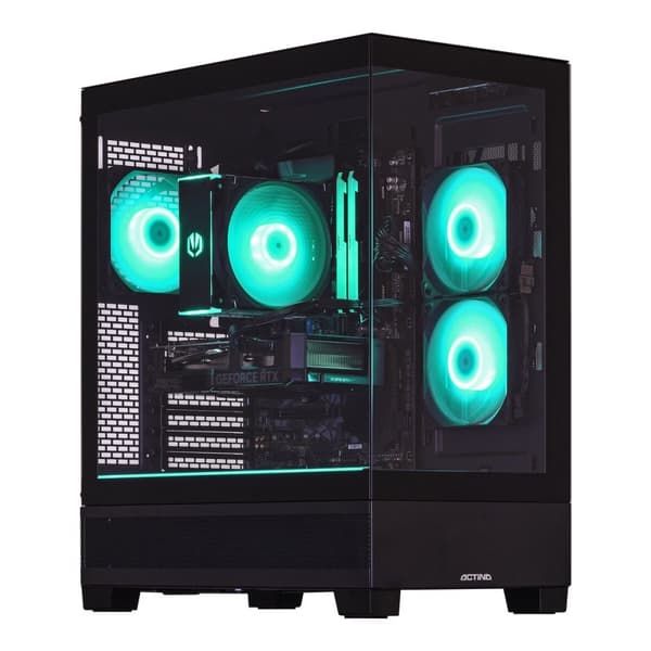 Desktop PC Actina Midi Tower, AMD 8700F (8 C / 16 T, 4.1 GHz - 5 GHz), 32 GB RAM, 1 TB SSD, NVIDIA GeForce RTX 5060 8 GB, Windows 11 Home