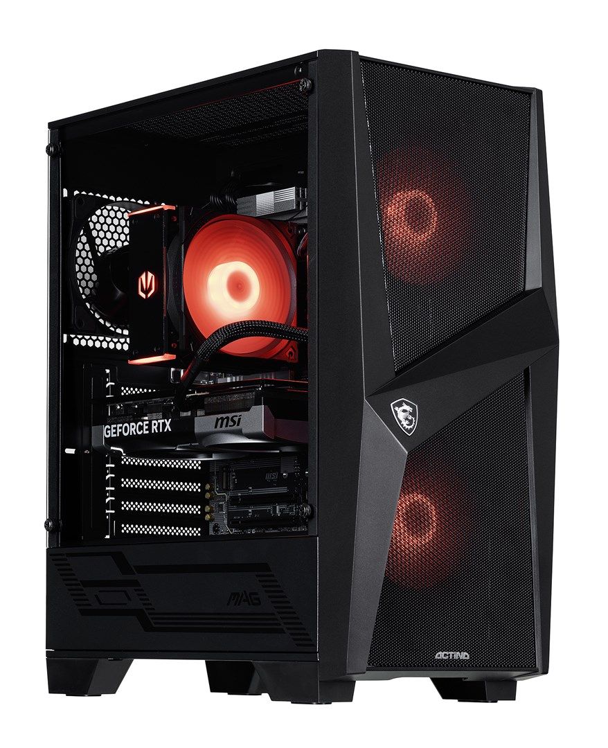 Desktop PC Actina Midi Tower, AMD 8400F (6 C / 12 T, 4.2 GHz - 4.7 GHz), 32 GB RAM, 1 TB SSD, NVIDIA GeForce RTX 5060 8 GB, Fara sistem de operare