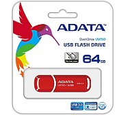 ADATA AUV150-64G-RRD Flashdrive Adata DashDrive UV150 64 GB USB3 90/20MBs, Red