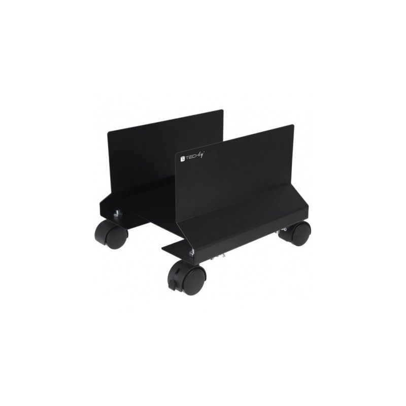 Suport cu roti pentru unitate centrala, TECHLY, negru, ICA-CS 34