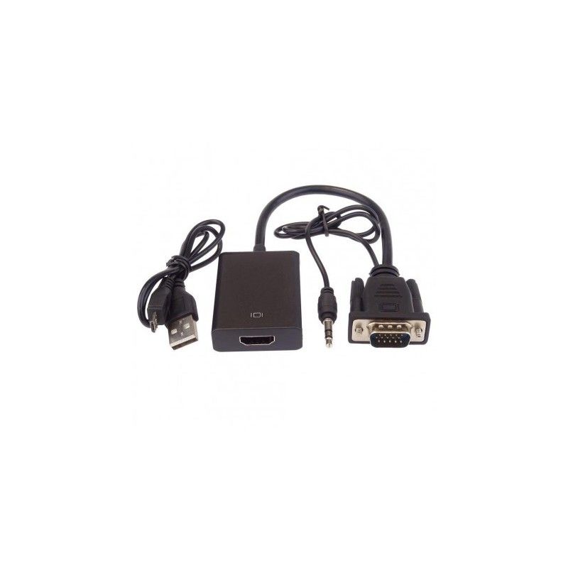 Convertor VGA + audio la HDMI, FULL HD 1080p, PremiumCord, khcon-49
