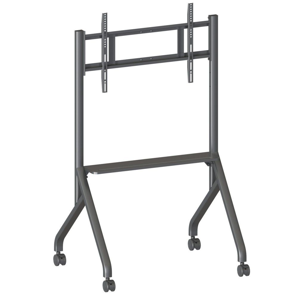 Stand TV, universal, reglabil inaltime, raft inclus, 65 - 100 inch, Techly, Negru, ICA-TR53LB