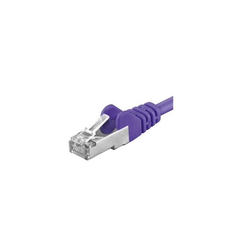 Patchcord SFTP RJ45-RJ45 Cat.6A, 0.5m, violet