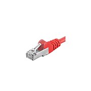 Patchcord SFTP RJ45-RJ45 Cat.6A, 10m, rosu
