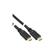 Cablu HDMI-HDMI, V2.0, Ethernet, cu amplificator, tripluecranat, aurit, 10m, 4K@60Hz, PremiumCord