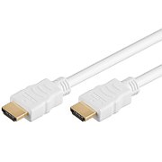 Cablu HDMI, tata-tata, 4K, High quality, V1.4 contacte aurite, 3m, alb, PremiumCord