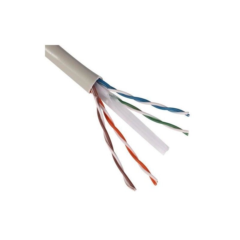 Cablu UTP cat.5e, patch,CU litat, AWG26, gri - Emtex (305m)