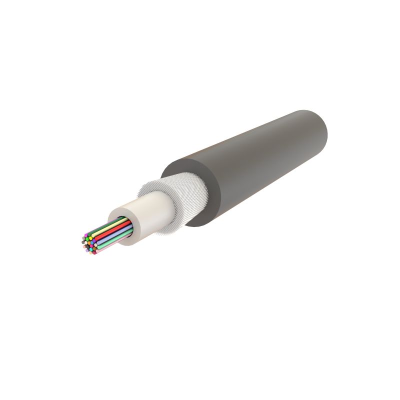 Cablu fibra optica 4 fibre, SM OS2, 1200N, PE, in gel, protectie UV, apa, rozatoare, int/ext - SAMM