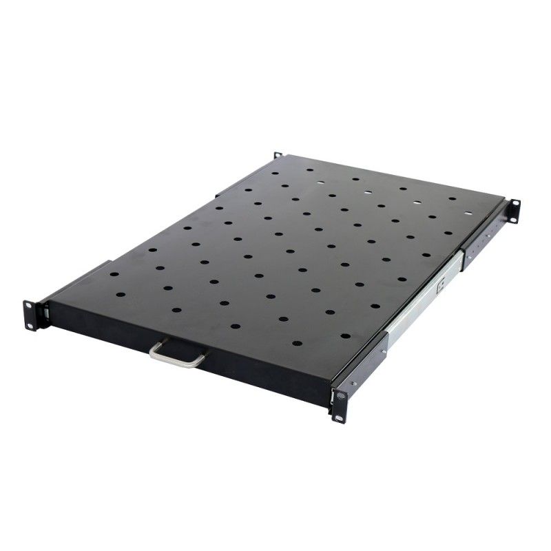 Raft mobil capacitate ridicata pentru rack podea 800mm, culoare negru RAL9004 - DATEUP