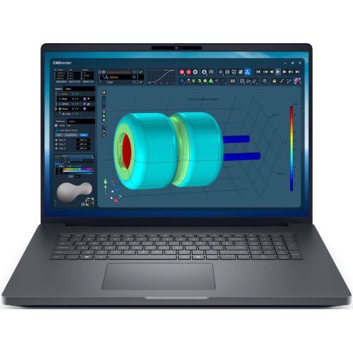 Laptop Dell Pro Max 18 Plus MB18250, 18 inch 2560 x 1600, Intel Core ultra 7 265HX (20 C / 20 T, 2.3 GHz - 5.3 GHz, N/A cache, 55 W), 32 GB DDR5, 1 TB SSD, Nvidia RTX Pro 3000, Windows 11 Pro, Tastatura English International, N/A
