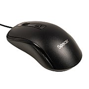 KIT wired  SPACER, tastatura cu fir  multimedia 104 taste (+ 9 taste multimedia) + mouse max.1600dpi, 4 butoane, rotita scroll, black  SPOK-WD-02  (timbru verde 0.8 lei)
