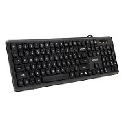 TASTATURA SPACER USB, 104 taste, anti-spill, low profile fingertip keycap design,  black,  SPKB-LWP-03  (timbru verde 0.8 lei)
