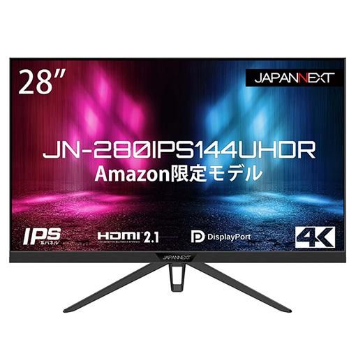JAPANNEXT Monitor 28  IPS 4K UHD 16:9 3840x2160 HDMI 2.1, 2xDP, 144hz, 1ms, Anti-Blue Light Filter, Flicker-free