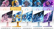 JAPANNEXT Monitor 23.8  IPS Full HD (1920 x 1080), 120Hz, 0.5ms, Height & Tilt Adjustment, Speakers, Pastel Blue