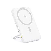 Baterie externa Baseus PicoGo Qi2 Magnetic, 5000mAh, PD 20W, 1 x USB Type-C, incarcare wireless Qi2 15W, prindere magnetica Iphone, include cablu USB Type-C la USB Type-c 30cm, alb