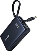 POWER BANK Baseus PicoGo, display, capacitate 10000mAh, 45W, cablu integrat USB Type-C, 1 x USB Type-C, 1 x USB, total 5V/3A, negru,  P10076803123-00  (timbru verde 0.98 lei) - 6932172678715