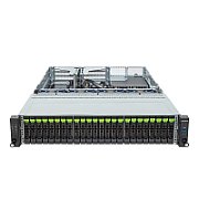 Server GIGABYTE R263-Z36, Rack 2U, fara procesor,  AMD socket SP5  max 300 W, fara memorie, 24 x SFF, Fara, 2 x 1600 W