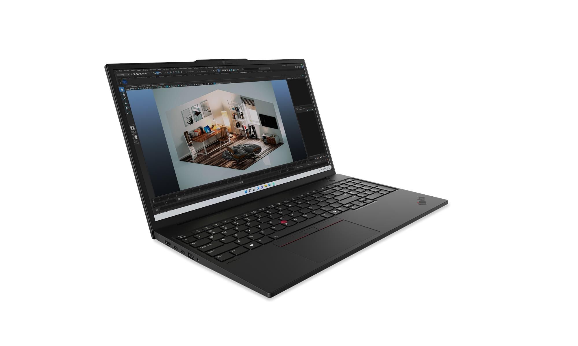 Laptop Lenovo ThinkPad P16s Gen 3 21KS0001GE, 16 inch 1920 x 1200, Intel Core Ultra 7 155H (16 C / 22 T, 2.5 GHz - 4.8 GHz, 24 MB cache, 28 W), 32 GB DDR5, 1 TB SSD, Intel Graphics, Windows 11 Pro, Tastatura Germana, Negru