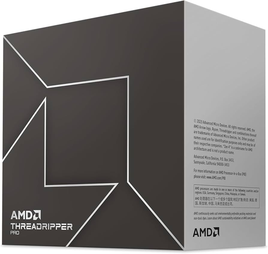 Desktop PC Custom Super Tower, AMD Ryzen Threadripper PRO 7995WX (96 C / 192 T, 2.5 GHz - 5.1 GHz, 480 MB cache, 350 W), 512 GB DDR5 ECC, 4 TB HDD, Fara unitate optica, NVIDIA GeForce RTX 5090 32 GB, 1200 W, Fara sistem de operare