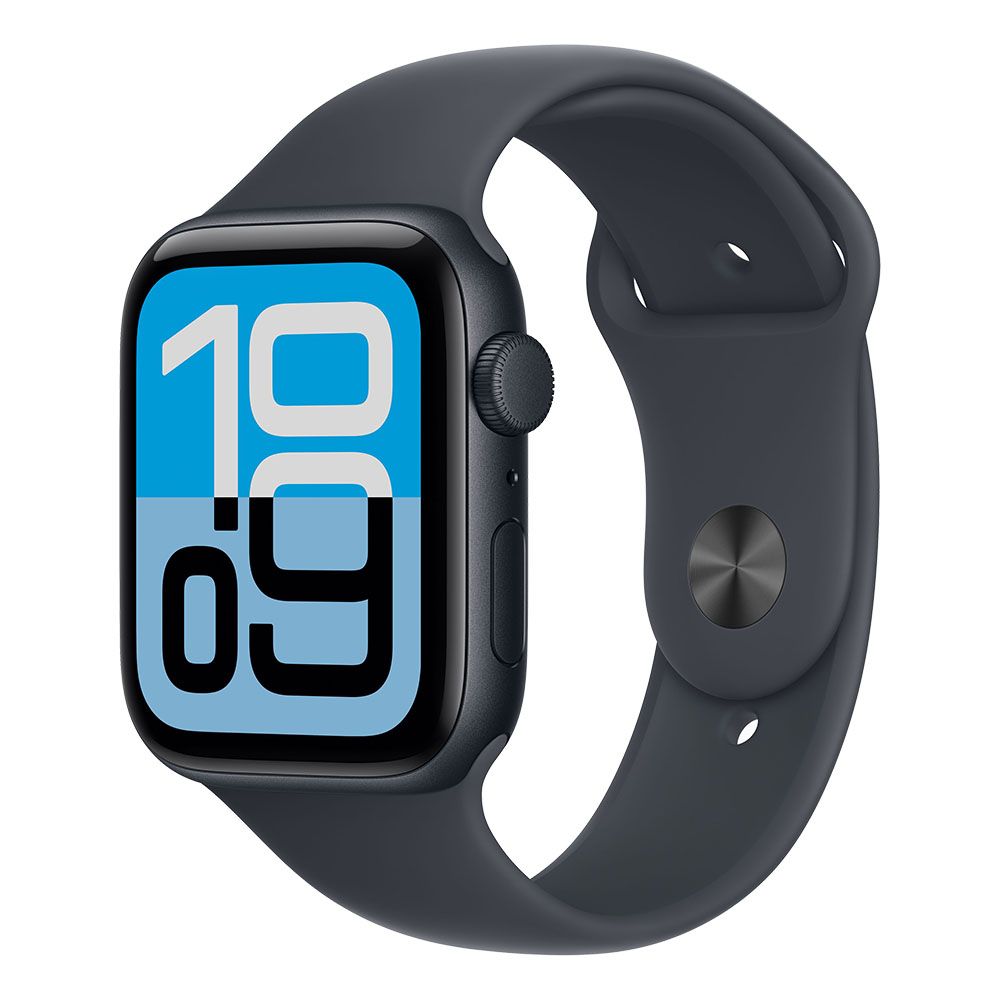 Apple Watch SE 3 GPS + Cellular 44mm Midnight Aluminium Case with Midnight Sport Band - M/L