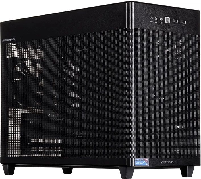 Desktop PC Actina 5901443430490, AMD Ryzen 5 - 9600X (6 C / 12 T, 3.9 GHz - 5.4 GHz), 32 GB RAM, 1 TB SSD, Fara unitate optica, nVidia GeForce RTX 5070 12 GB, 750 W, Fara sistem de operare
