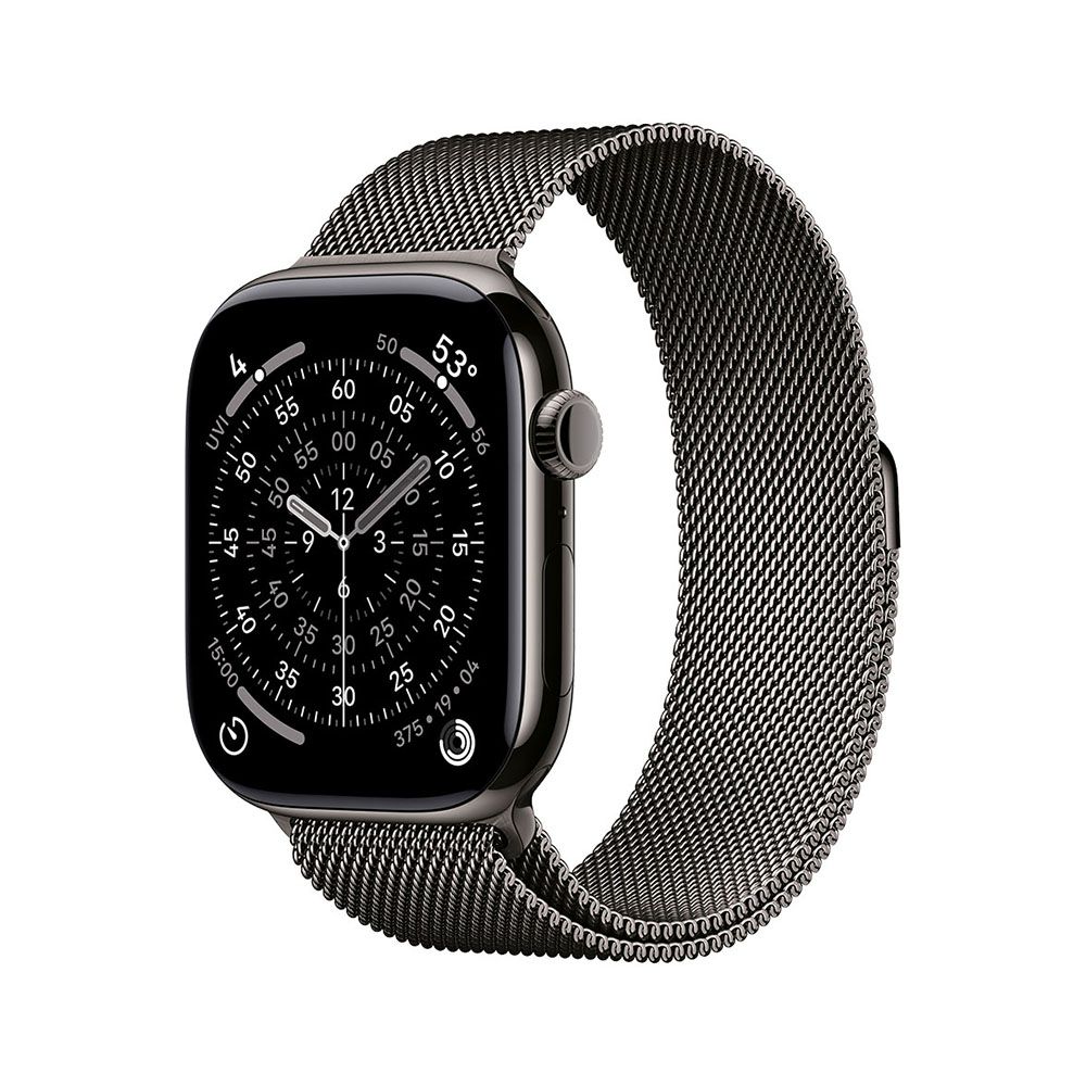 Apple Watch S11 Cellular 42mm Slate Titanium Case with Slate Milanese Loop