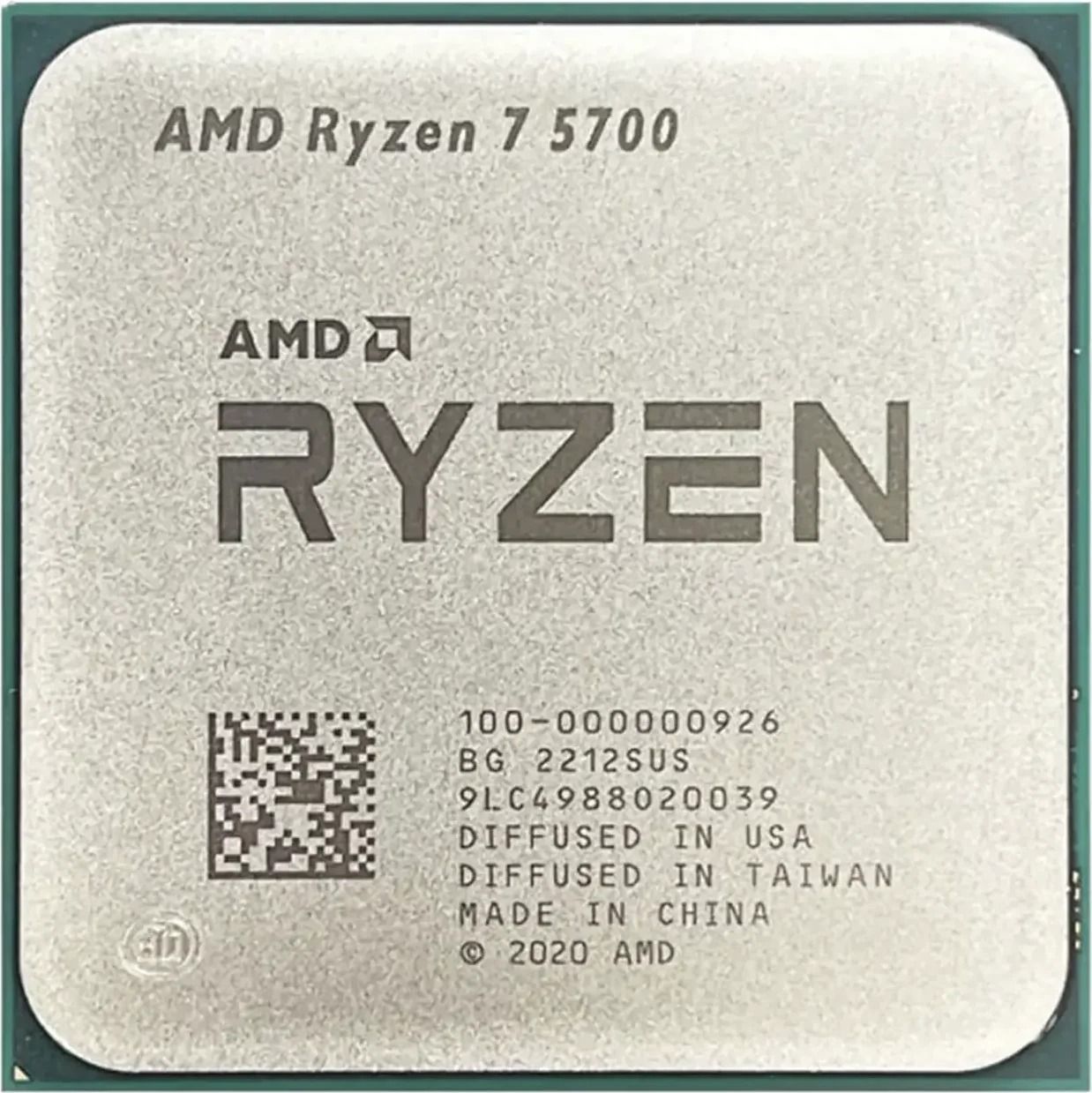 Procesor AMD Ryzen 7 5700, 8C / 16T, 3.70 - 4.60 GHz, 20 MB cache, 65 W, Tray