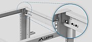 OPEN RACK 19  15U 600X600-1100 ADJUSTABLE GREY LANBERG