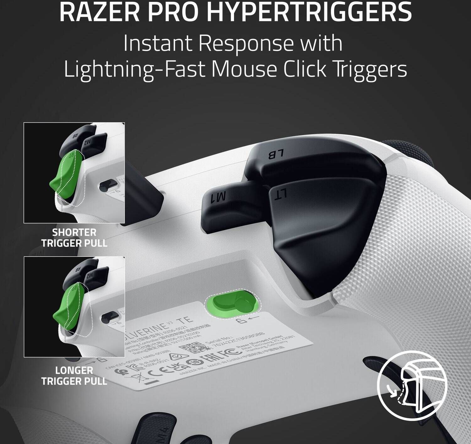 Razer Gamepad Wolverine V3 Tournament White (RZ06-05210200-R3M1) (RZ0605210200R3M1)