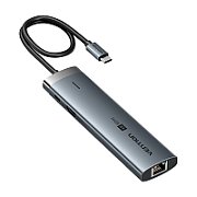 Stacja dokująca USB-C 8w1 Vention 4K 60Hz 100W PD 0.15m