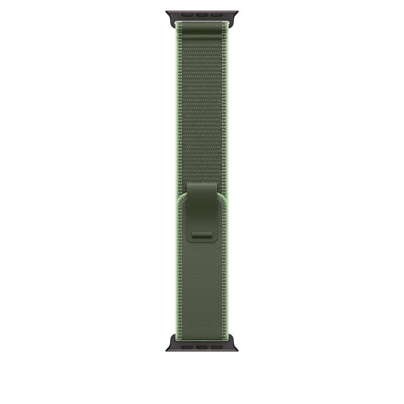 Apple Watch 49mm Green/Neon Trail Loop - S/M - Black Titanium Finish