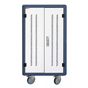 Techly I-CABINET-30DUTY cărucioare și dulapuri pentru administrarea dispozitivelor portabile Cărucior organizare dispozitive portabile Alb, Albastru
