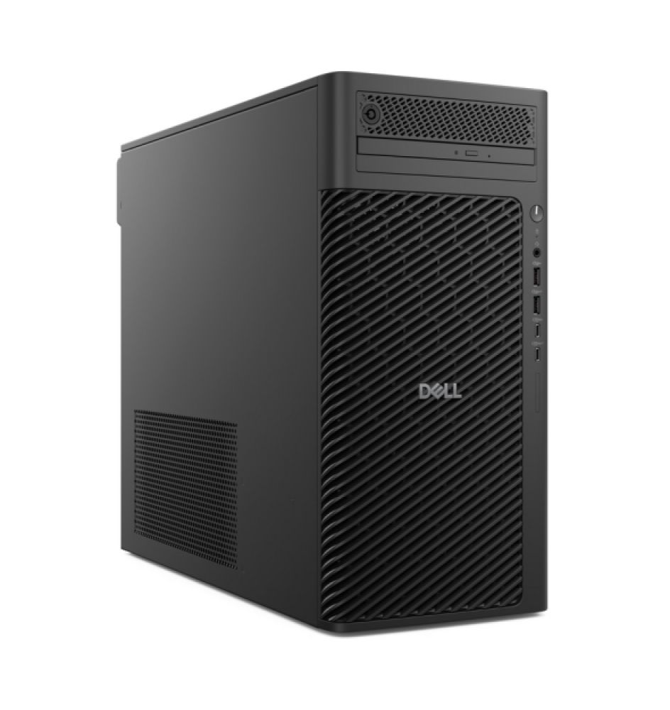 Desktop PC Dell Pro Max Tower T2  FCT2250 Tower, Intel Core Ultra 7 - 265 (20 C / 20 T, 1.8 GHz - 5.3 GHz, 30 MB cache, 65 W), 16 GB DDR5, 512 GB SSD, Fara unitate optica, Intel Graphics Partajata, 1500 W, Ubuntu Linux