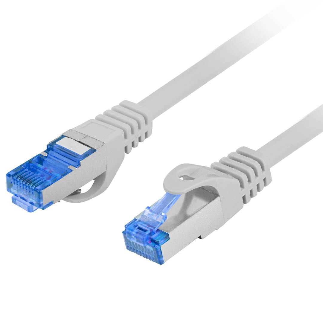 LANBERG patchcord cat.6A FTP LSZH CCA 15m grey