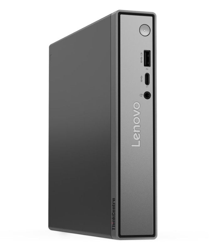 Desktop PC Lenovo ThinkCentre neo 50q Gen 5 MFF Tiny (1L), Intel Core 7 - 240H (10 C / 16 T, 2.5 GHz - 5.2 GHz, 24 MB cache, 45 W), 16 GB DDR5, 1 TB SSD, Fara unitate optica, Intel Graphics Partajata, 135 W, Windows 11 Pro